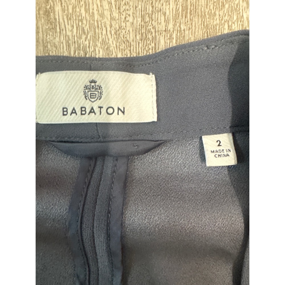 Aritzia Babaton Power Blazer Size 2 Blue Gray Vintage Navy - Picture 3 of 8